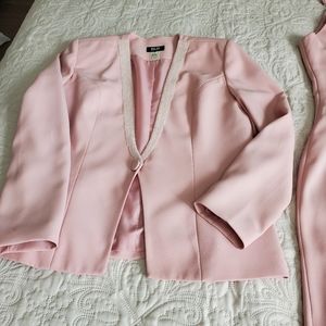 2 piece pale pinktrapeze formal gown w/ jacket.MALAS New York. Sz 8. Worn once.